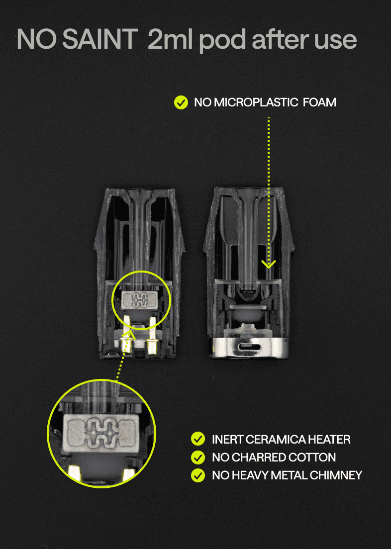 NO SAINT 2ml pod after use